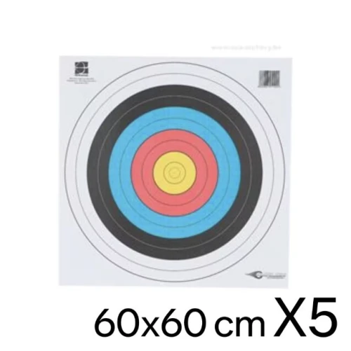 5 Blasons Tir à l'arc 60x60 AVALON
