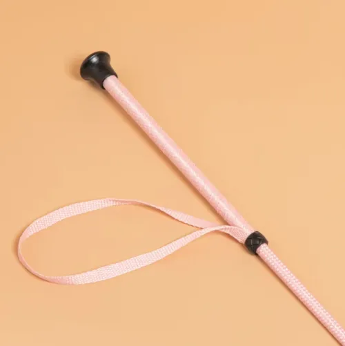 Cravache 100 Tressée Rose 69 Cm