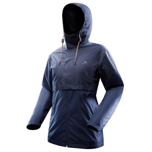 VESTE IMPERMÉABLE DE RANDONNÉE QUECHUA - NH500 FLAP - BLEU