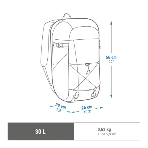 SAC À DOS DE RANDONNÉE 30L - NH ARPENAZ 100