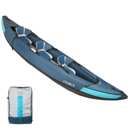 CANOE KAYAK GONFLABLE DE RANDONNEE 2/3 PLACES ECODESIGN