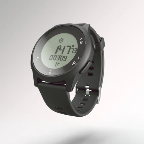 MONTRE CHRONOMÈTRE DE COURSE À PIED W100 NOIRE