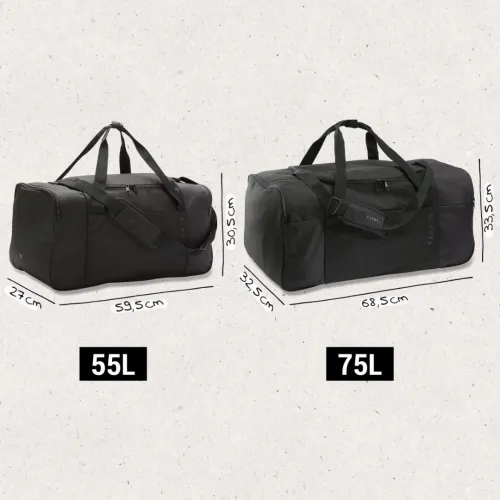 Sac sport 55L - CABAS ESSENTIAL noir