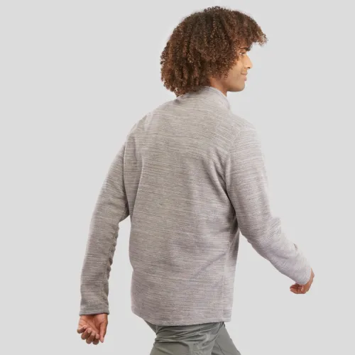 PULL POLAIRE DE RANDONNÉE - MH100 - HOMME GRIS