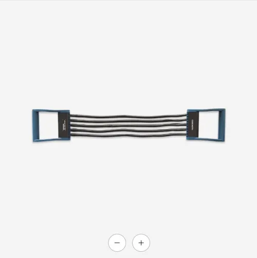 Extenseur de musculation réglable de 5 à 25kg - noir et bleu