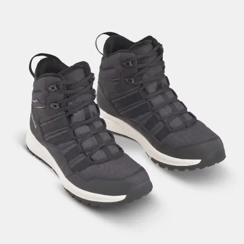 Chaussures de randonnée chaudes et imperméables homme, NH500 Mid noir