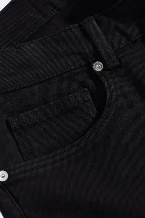 Pantalon jean slim noir Zara