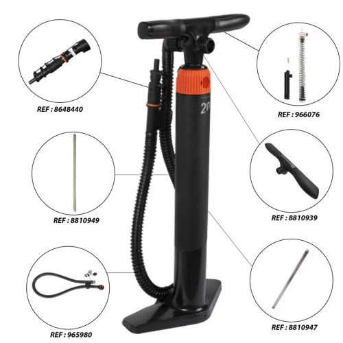 POMPE FACILE STAND UP PADDLE ET KAYAK HAUTE PRESSION 20PSI DOUBLE ACTION