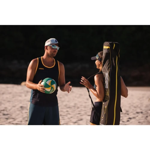 Set de beach volley - Dimensions officielles - BV900 Jaune