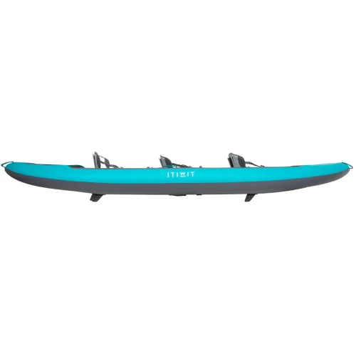 CANOE KAYAK GONFLABLE RANDONNEE FOND HAUTE PRESSION DROP STITCH X100+ 3 PLACES