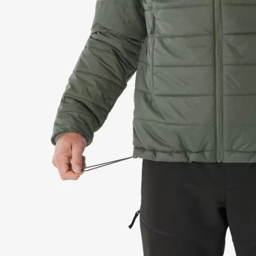 Doudoune de trek synthétique à capuche homme, MT100 - 5 vert