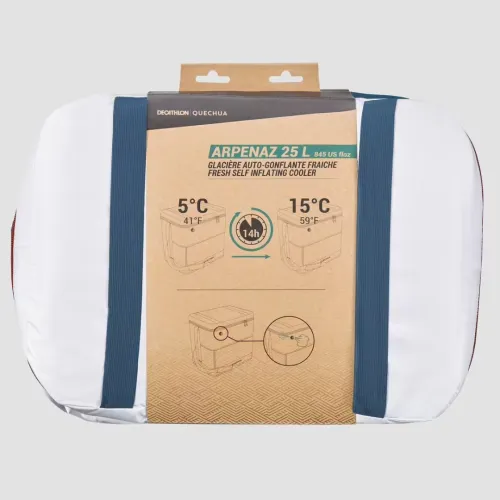 GLACIERE SOUPLE DE CAMPING - 25 LITRES - CONSERVATION AU FRAIS 15 HEURES