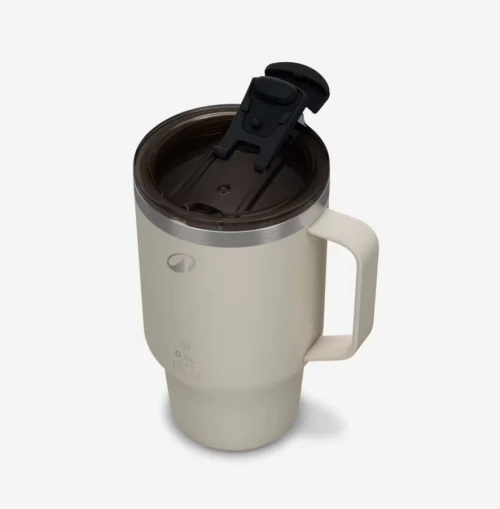 Mug 900 isotherme 0,5L en inox, pour le camping, la randonnée/trekking - beige