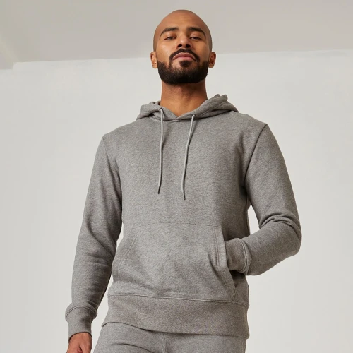 Sweat à capuche Fitness Homme - 500 Essentials gris