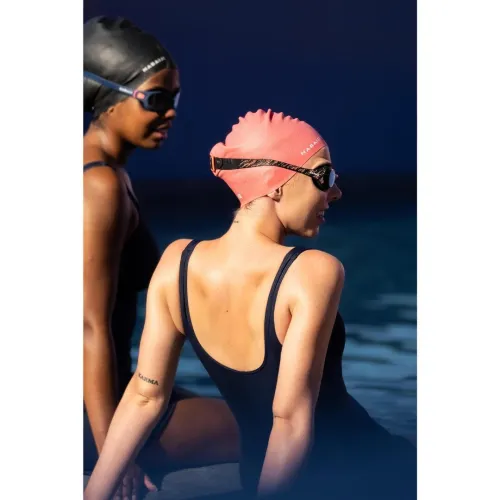 Bonnet de Bain en Silicone - Taille Unique - Cheveux Longs - Rose