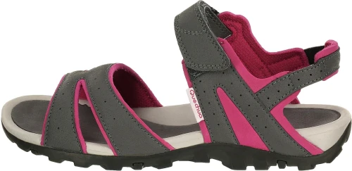 SANDALES DE RANDONNEE - NH100 - FEMME GRIS-ROSE QUECHUA