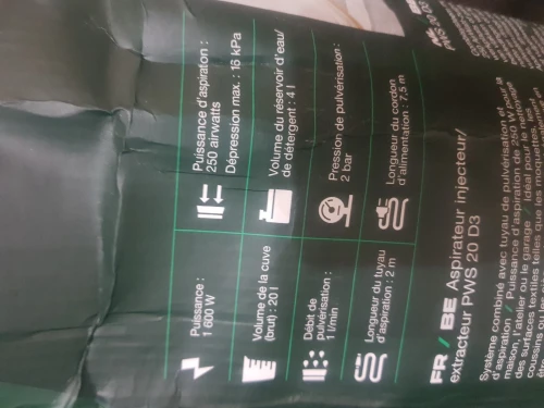 Aspirateur injecteur extracteur 