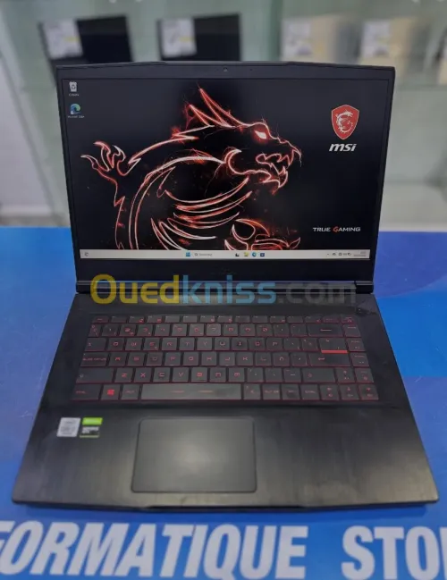 MSI THIN GF63 CORE : Intel i7 - 10750H DISC : 01 TB  (SSD)  RAM : 16 GB  