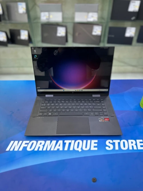 HP ENVY 15 X360 CORE : RYZEN 7 5700U DISC : 512 GB  (SSD)  RAM : 16 GB   