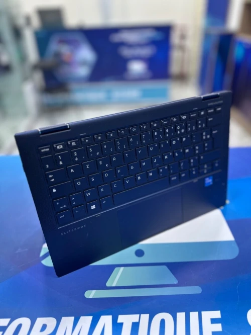 HP DRAGON FLY X360 CORE : Intel i5 / 11 eme  DISC : 256 GB  (SSD)  RAM : 08 GB  TACTILE