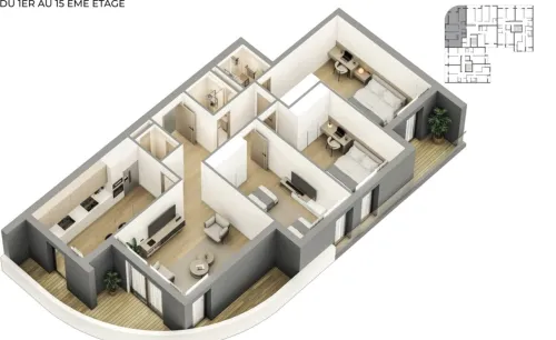 Vente Appartement F3 Oran Oran