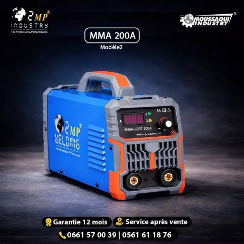 POSTE À SOUDER PORTATIF MMA-FORCE 200A IGBT INVERTER - 2MP INDUSTRY SPA