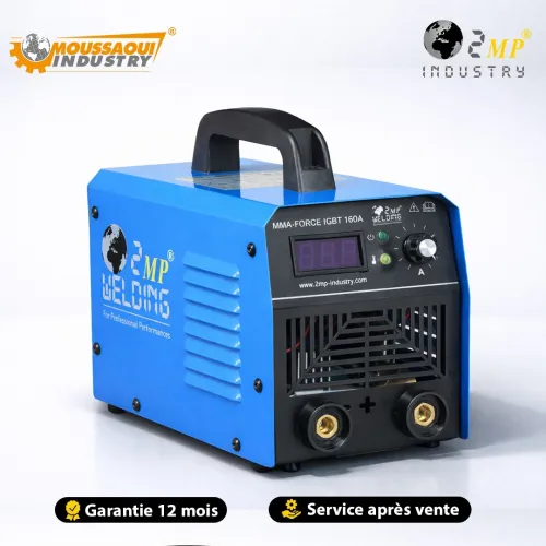 POSTE À SOUDER PORTATIF MMA-FORCE 160A IGBT INVERTER - 2MP INDUSTRY SPA