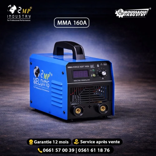 POSTE À SOUDER PORTATIF MMA-FORCE 160A IGBT INVERTER - 2MP INDUSTRY SPA