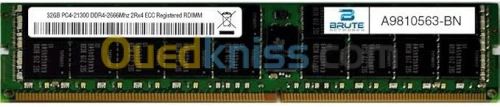 RAM DELL 1X 32GB DDR4-2666 RDIMM ECC PC4-21300V-R DUAL RANK X4 POUR R750 XS/R650XS/R740/R640