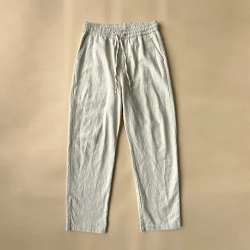 Pantalon en lin old money zara