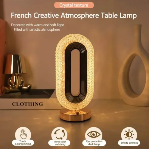 Lampe de chevet Créatif en trois couleurs (batterie)