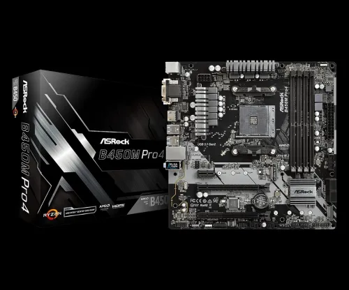 Asrock B450M- PRO 4 