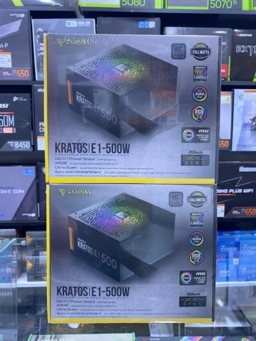 POWER SUPPLY GAMDIAS KRATOS E1-500 80+ RGB