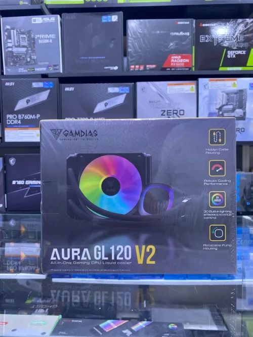 WATERCOOLING GAMDIAS AURA GL120 V2 BLACK RGB
