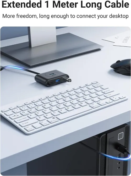 UGREEN USB 3.0 TO 4*USB 3.0 HUB + TYPE-C 5V EXTERNAL POWER CR113