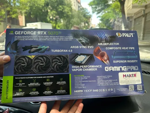 )Palit RTX 5070 Ti GamingPro 16Go (Neuf jamais utilisé 