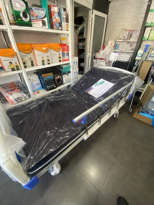 Lit médicalisé mécanique 3 postions + matelas gaufrier