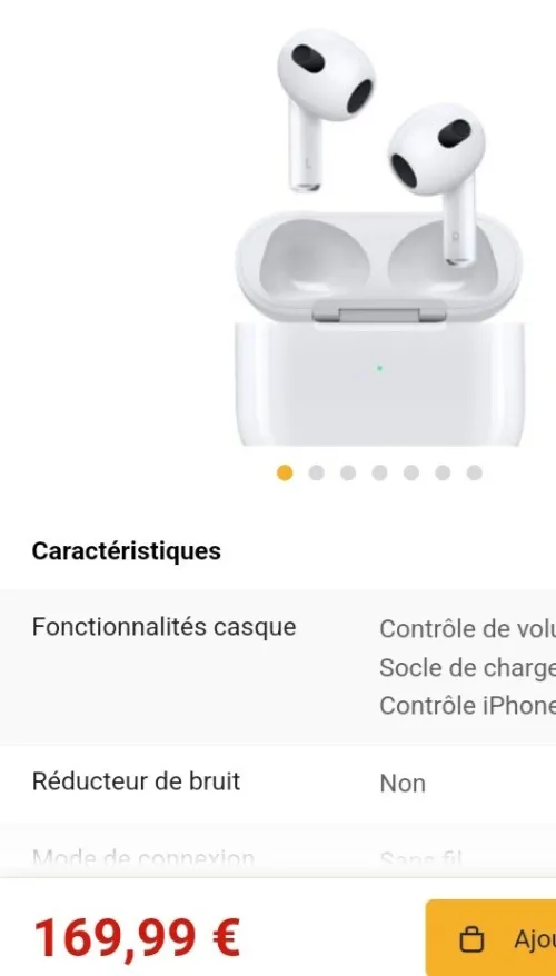 Airpods 3 chargé sans fil magsafe Original 