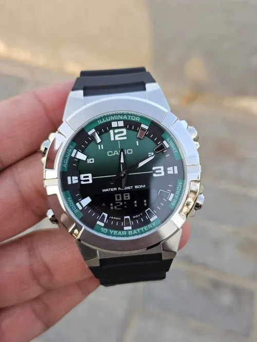 Montre original casio AMW-870 verte
