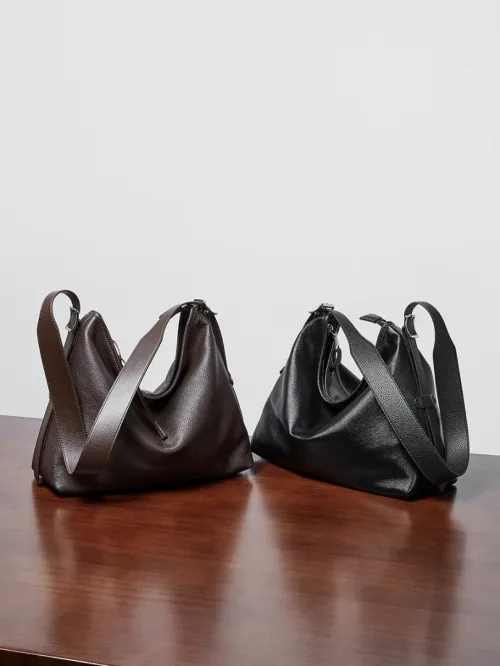 Sac tote grande capacité pratique en cuir véritable chic look de niche à porter sur l épaule ou sous le bras bandoulière tendance