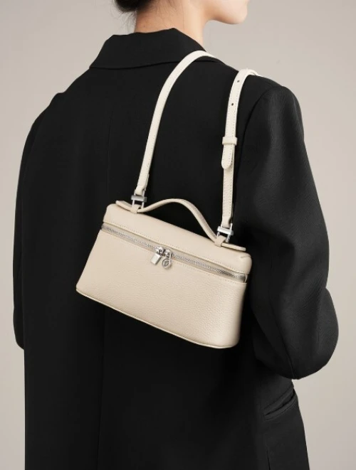 Sac boîte à lunch LP19 cuir pleine fleur femme nouveau modèle 2026 style Gigi sac à main et bandoulière