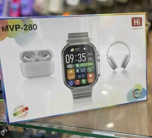 طقم كاسك aipods ساعة ذكية HiHiwatch Ultra MVP-280