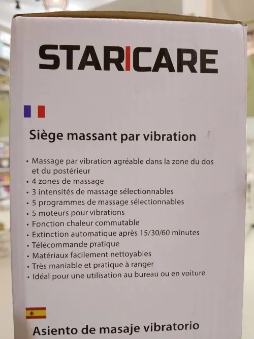 Siège Massant par Vibration STARICARE Pour Voiture et Bureau