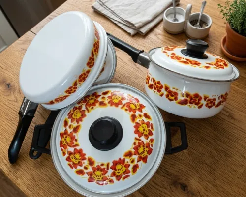 Lot de cuisine vintage poêle,casserole,marmite