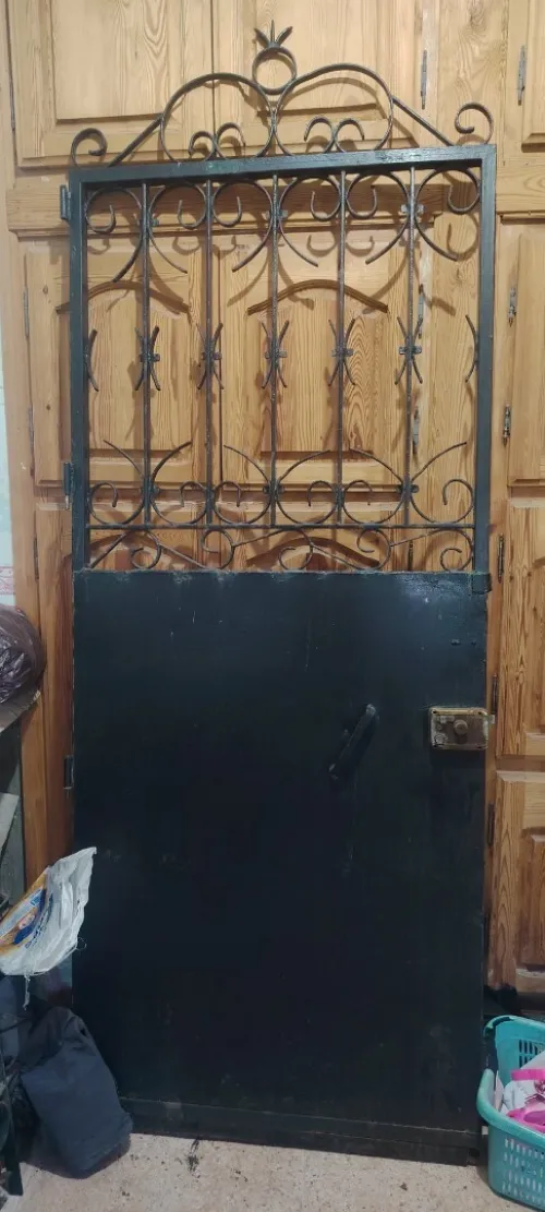 Barreaudage et porte en fer