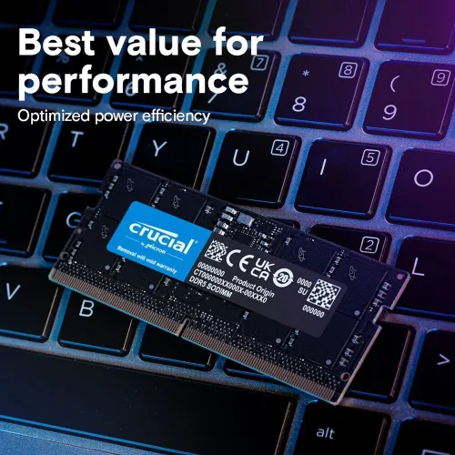 CRUCIAL 16GB ( 16GB x 1 ) 5600MHz DDR5  SODIMM Laptop RAM