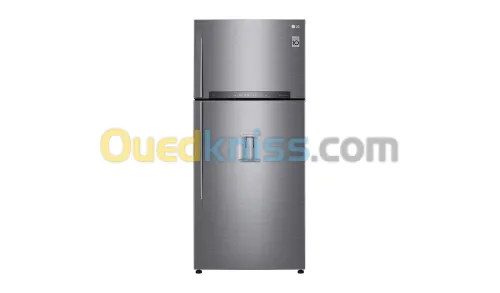 LG Réfrigérateur 2 portes | Compresseur linéaire inverter  469L Gris  NatureFRESH Door 