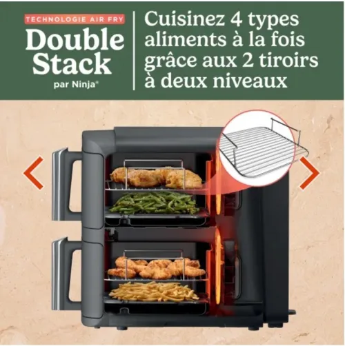 ninja air fryer 9.5 l double stack