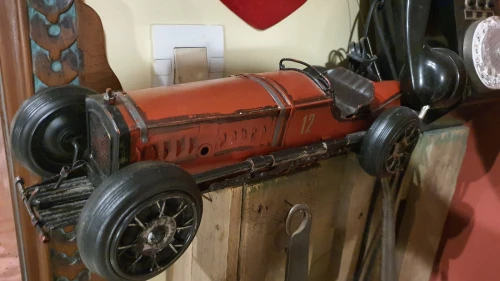 Vintage voiture métalique de collection FIAT Mephistophele X-D 7117 1923