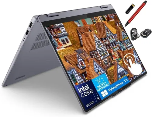 Lenovo IDEAPAD 5 14IAL10 2En1- ULTRA 5 225u 8G RAM /SSD 512  14 POUCES Full HD 360 TACTILE